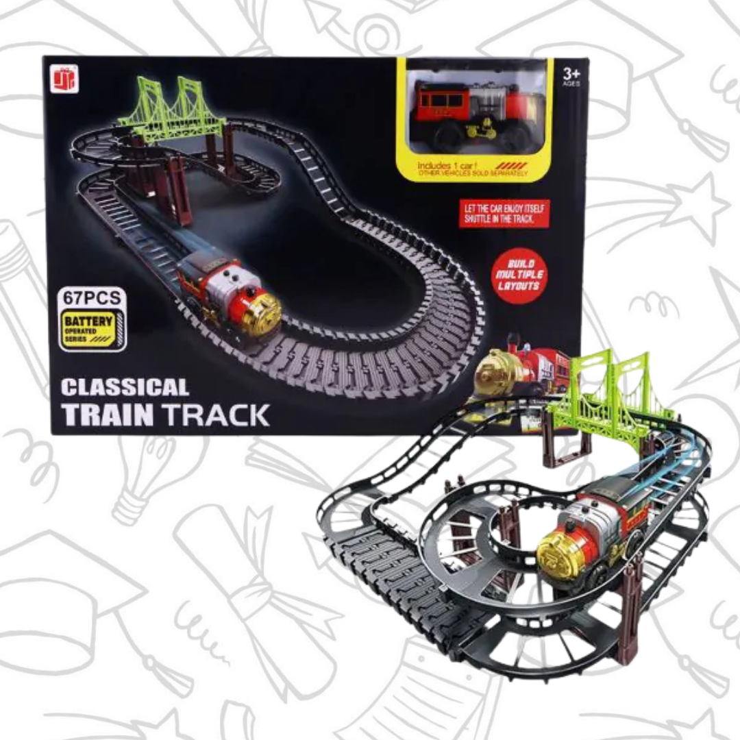 Retro Express – Veliki set sa šinama (38 delova)