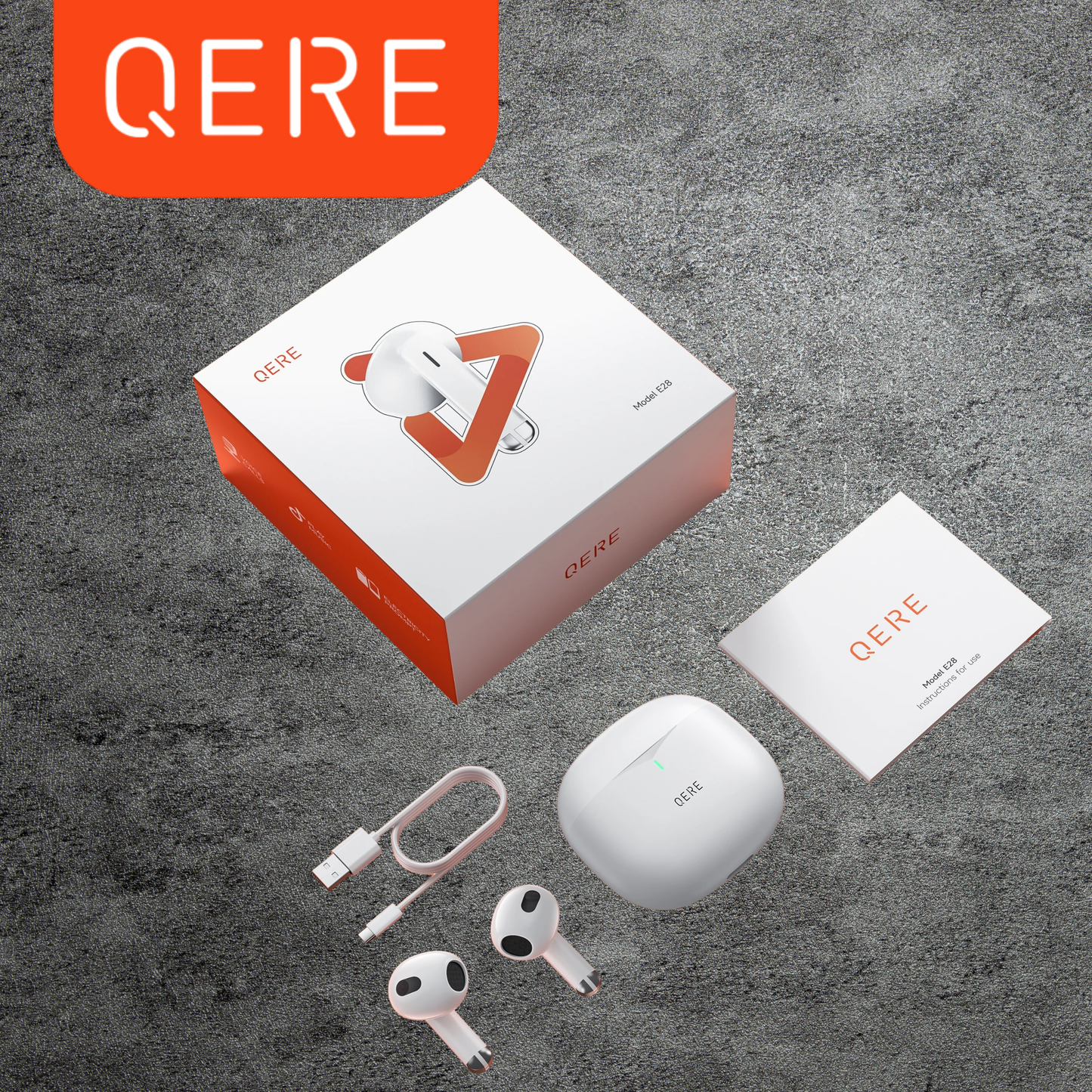 QERE E28 TWS Slušalice: Premium Zvuk i Pozivi Bez Kompromisa