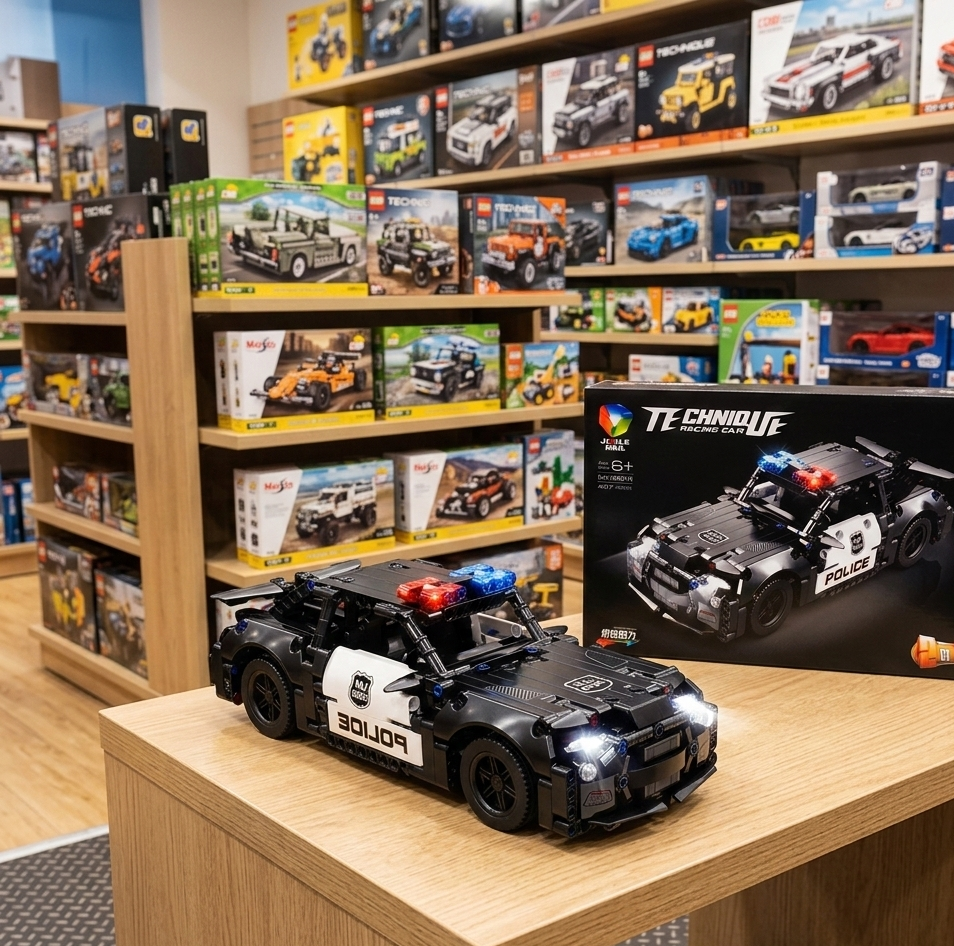 Policijski automobil set za gradnju od 487 delova