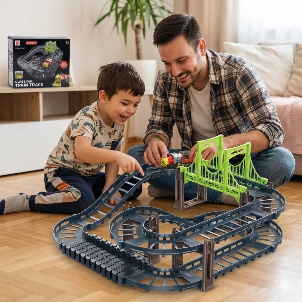 Retro Express – Veliki set sa šinama (38 delova)