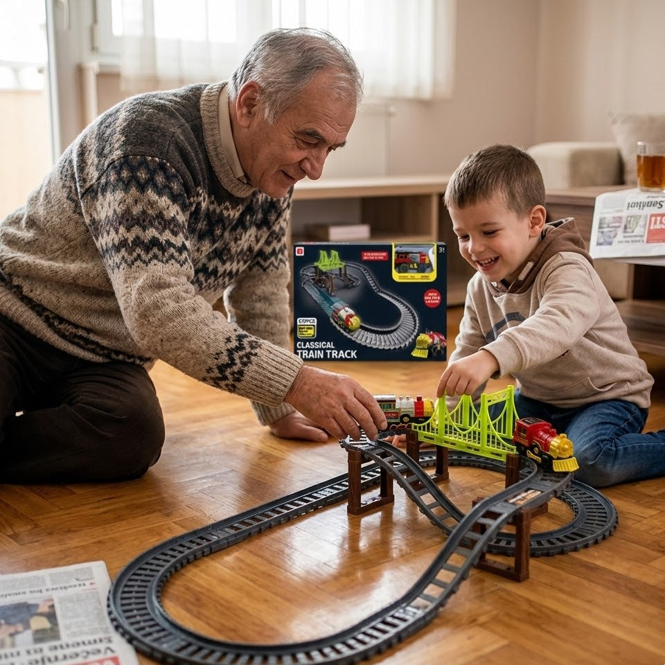 Retro Express – Veliki set sa šinama (38 delova)