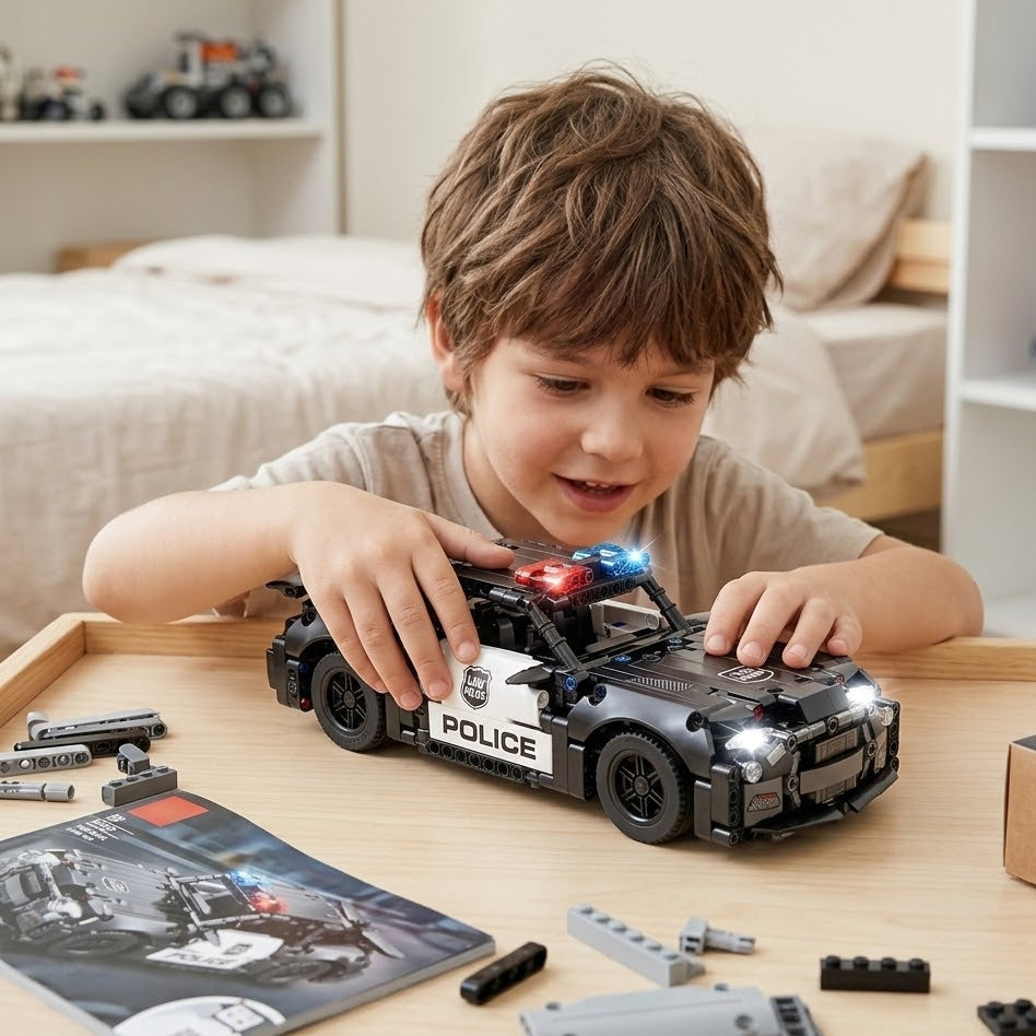 Policijski automobil set za gradnju od 487 delova
